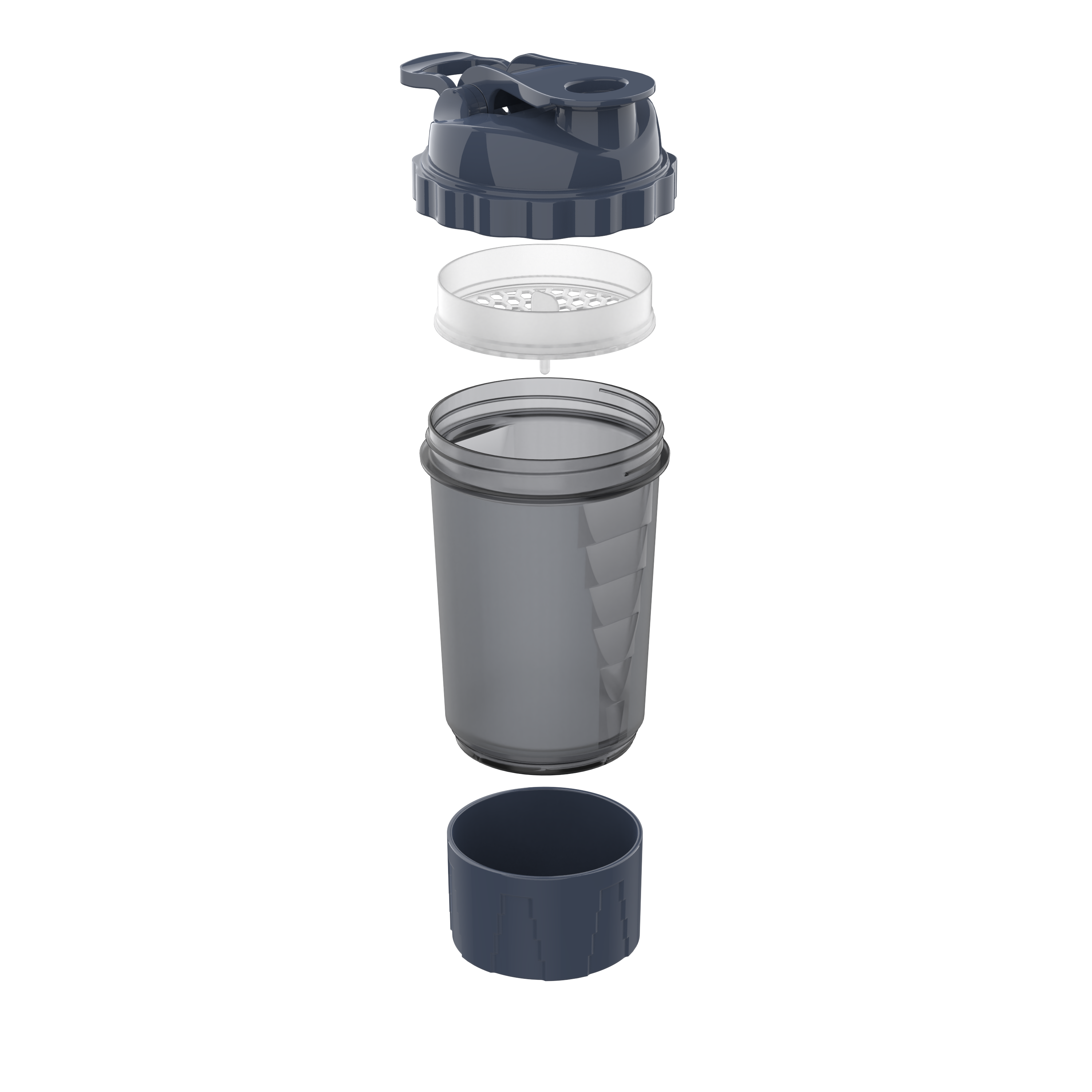 500 cc Shaker mit Pulverkammer