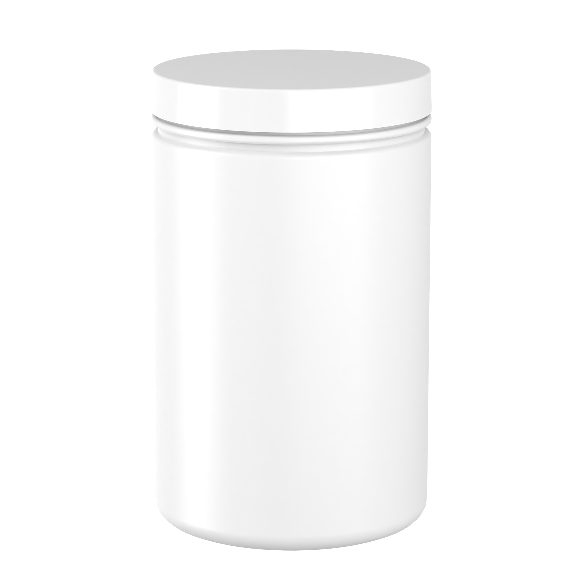2 L (2000 ml) Gerade Zylindrische Proteindose