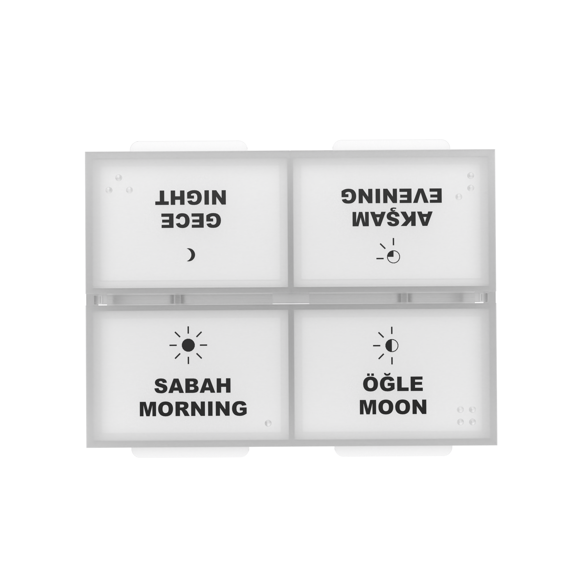 Pilulier Journalier 4 Compartiments