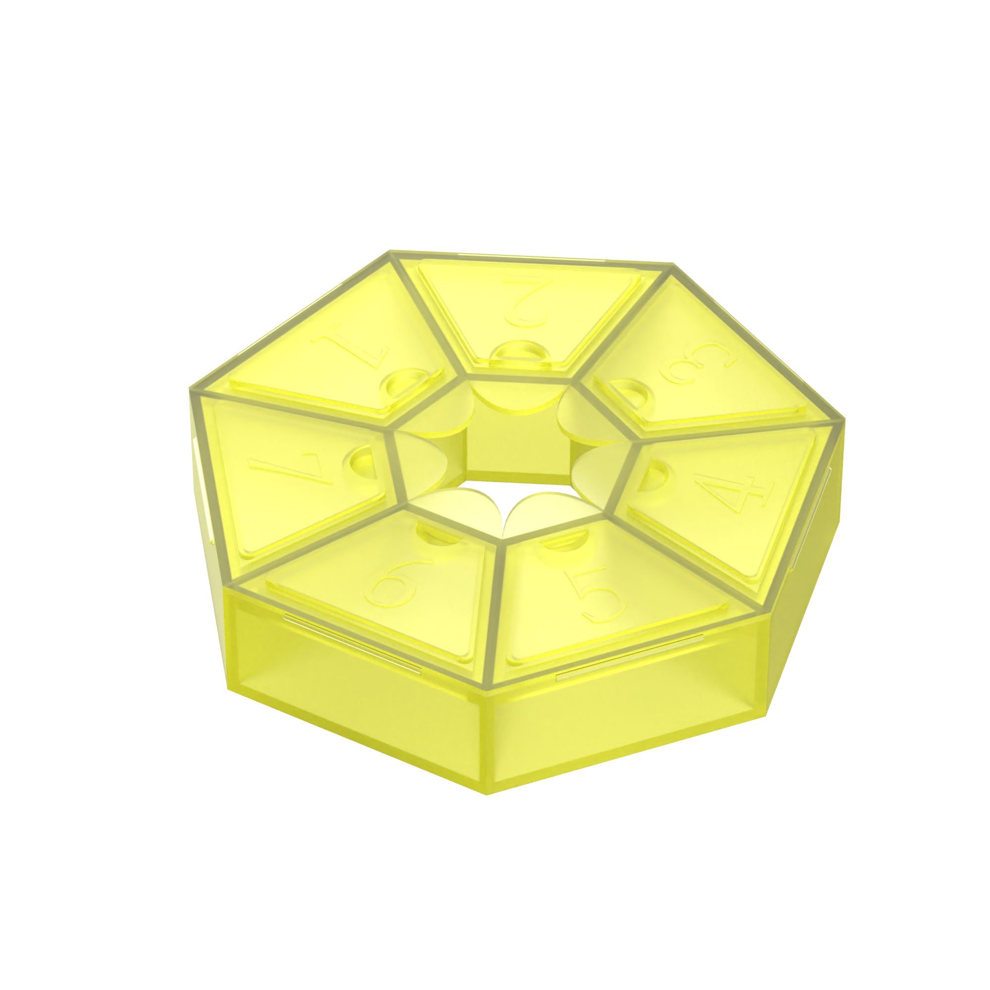 Pilulier Compact Heptagonal 7 Jours
